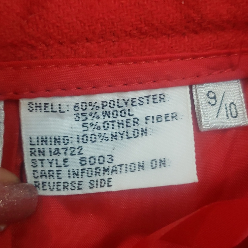 Jonathan Logan 2 Pc Wool Red Suit - image 5